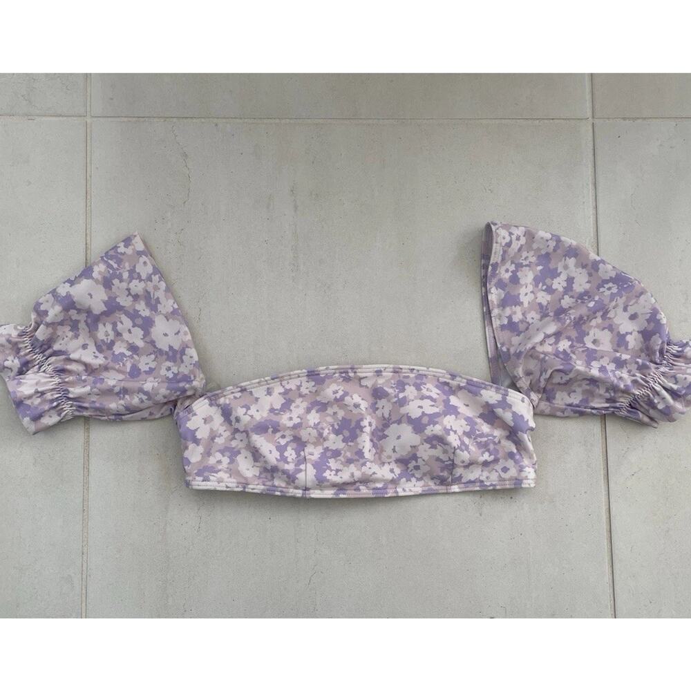 Peony Swim Bikini Top Lavender Fleur Swimwear Beach Summer